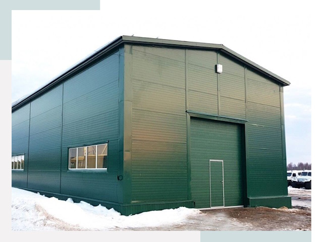 Двускатные ангары в Красногорске