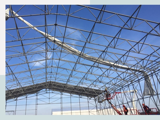 Шатровые ангары от 610 руб. в Красногорске и Московской области