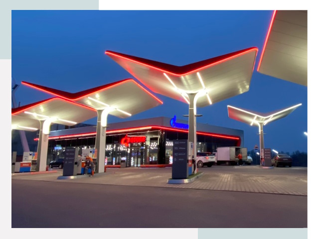 Навесы для АЗС в Красногорске