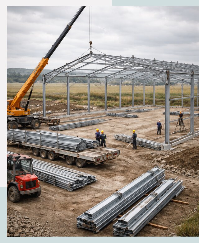 Строительство ангаров для сельхозтехники в Красногорске под ключ