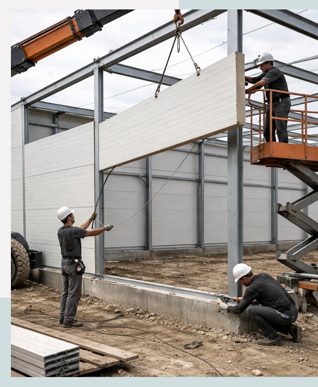 Строительство складов из сэндвич панелей в Красногорске под ключ